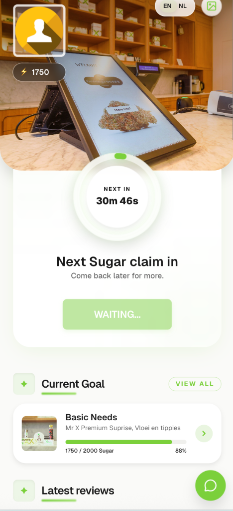 The Green Game App Interface